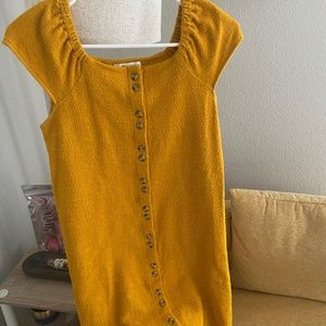 Yellow A-Line Dress